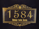 Personalized Haunted Mansion Themed Address Plaque w/ Welcome Foolish Mortals