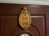 Personalized Haunted Mansion Inspired Prop Sign / Plaque Replica Welcome (Theme Park Prop Inspired Replica) - Bronze Shade