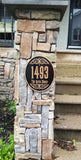 Personalized Haunted Mansion Inspired Address Sign / Plaque w/ Family Name Lettering ( Theme Park Home Decor Prop Inspired Replica )