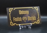 Welcome Foolish Mortals Haunted Mansion Inspired Front License Plate Cover!