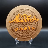 Aladdin's Oasis Welcome Plaque Inspired Replica Sign (Theme Park Prop Inspired Replica)