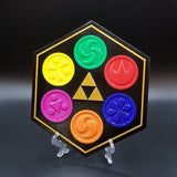 Legend of Zelda Sage Medallions Inspired Plaque - Zelda Ocarina of Time Home Decor