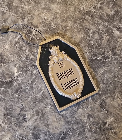 Personalized Haunted Mansion Inspired Luggage Tag - Your Name Here! (Theme Park Prop Inspired Replica)