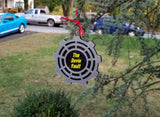 Personalized Fallout Vault Door Themed Christmas Ornament
