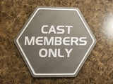 Retro Epcot Future World Inspired Cast Members Only Prop Sign / Plaque Replica