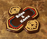 Personalized Polynesian Themed Couple's Name Sign/Plaque